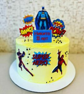 Торт с супергероями №486405