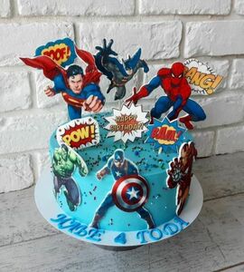 Торт с супергероями №486418