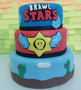 Торт Brawl Stars трехъярусный №360114