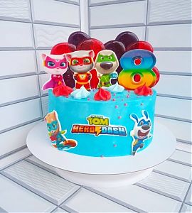 Торт Говорящий Том на 8 лет №733411