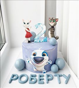 Торт Говорящий Том Роберту на 2 года №733416