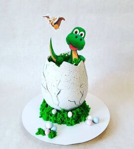 Торт яйцо с динозавриком №190509
