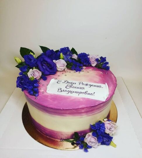 Торт сине-фиолетовый №171509