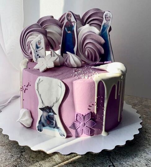 Торт сине-фиолетовый Холодное сердце №171523
