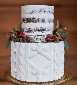 Торт свадебный новогодний №167352