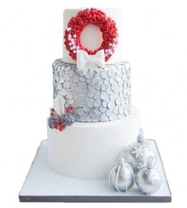 Торт свадебный новогодний №167353