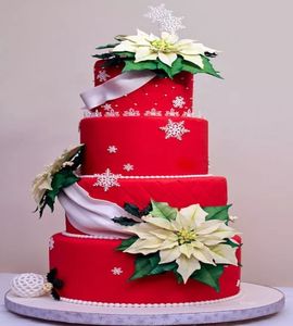Торт свадебный новогодний №167354
