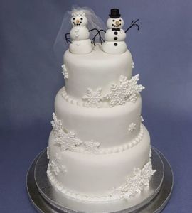 Торт свадебный новогодний №167355