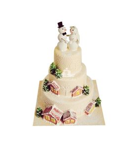 Торт свадебный новогодний №167357