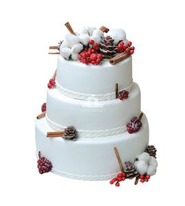 Торт свадебный новогодний №167364