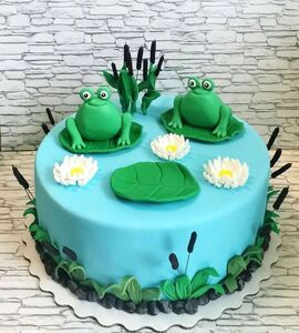 Торт с лягушками-жабами №143602