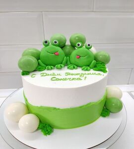 Торт с лягушками-жабами №143603