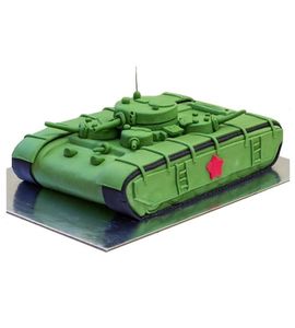 Торт на 23 февраля танк со звездой