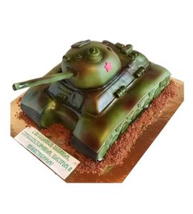 Торт на 23 февраля танк мужественным