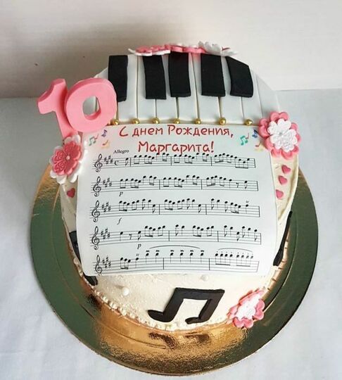 Торт пианино №479234