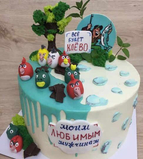 Торт двойной мужу и сыну №124314