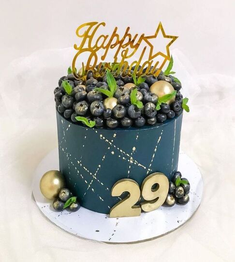 Торт на 29 лет девушке изумрудный №107321