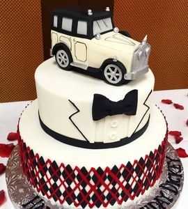 Торт свадебный машины №169652