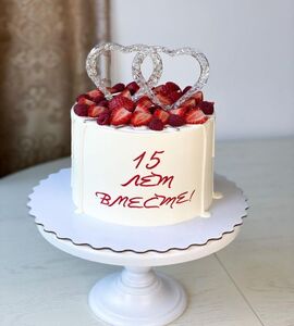 Торт на 15 лет свадьбы №192106