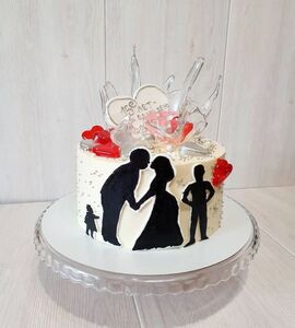 Торт на 15 лет свадьбы №192118