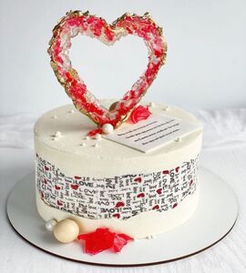 Торт на 15 лет свадьбы №192121