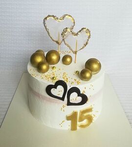 Торт на Хрустальную свадьбу №192165