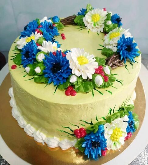 Торт полевые цветы №506006