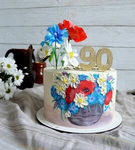 Торт полевые цветы №506009