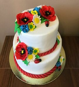 Торт полевые цветы №506013