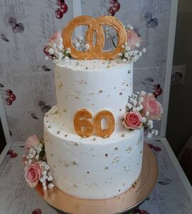 Торт на 60 лет свадьбы №195823