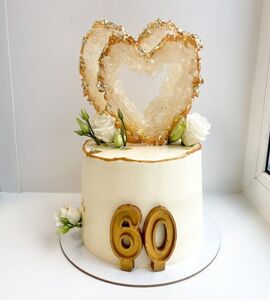 Торт на 60 лет свадьбы №195824