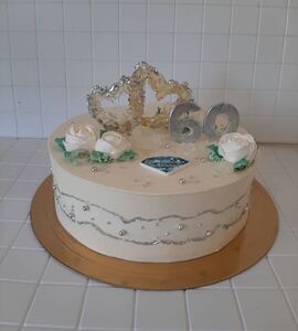 Торт на Бриллиантовую свадьбу №195854