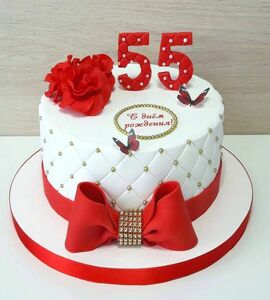 Торт на 55 лет женщине №476383