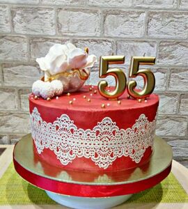 Торт на 55 лет женщине №476391