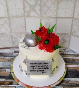 Торт на 8 лет свадьбы №191413