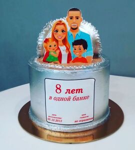 Торт на Жестяную свадьбу №191439