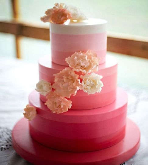 Свадебный торт фуксия №169982
