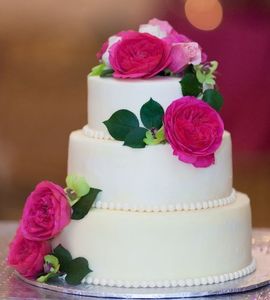 Свадебный торт фуксия №169984