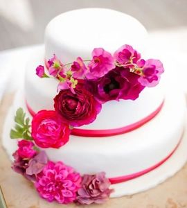 Свадебный торт фуксия №169985