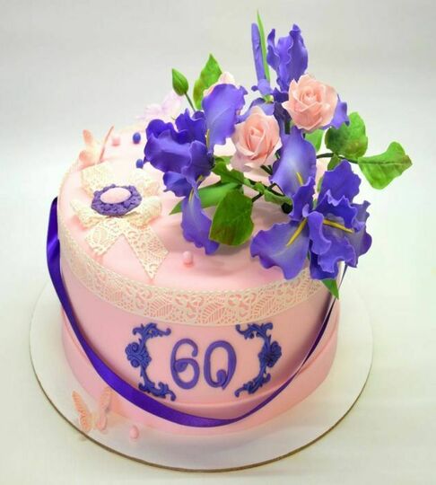 Торт с ирисами №505008