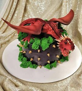 Торт с драконом для парня №490619