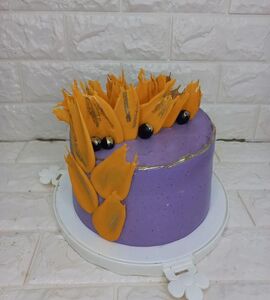 Торт фиолетово-желтый №178711