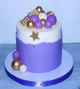 Торт фиолетовый для девочки №178808