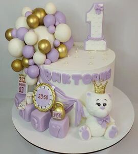 Торт фиолетовый для девочки №178825