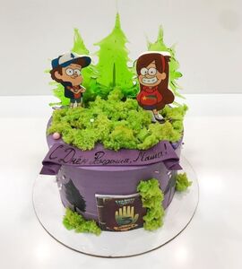 Торт фиолетовый для девочки №178831