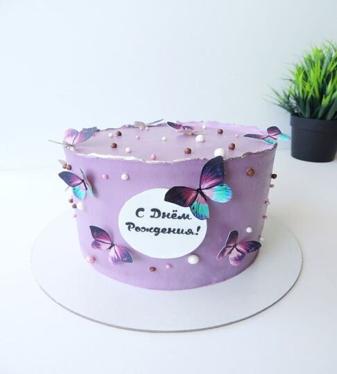 Торт фиолетовый для девочки №178835
