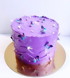 Торт фиолетово-голубой №178601