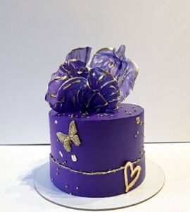 Торт фиолетово-голубой №178605