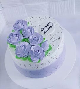 Торт фиолетово-голубой №178614