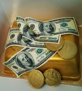 Торт золотой слиток №151822